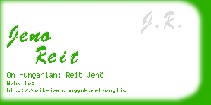 jeno reit business card